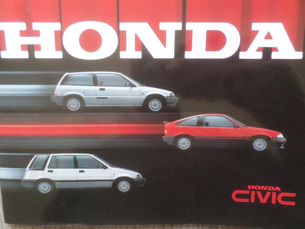 Honda Civic CRX & Shuttle Brochure, Ophalen of Verzenden, Zo goed als nieuw, Honda
