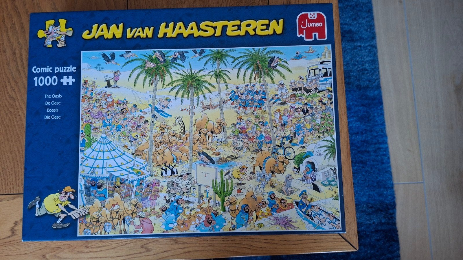 Jan van Haasteren Comic Puzzel - De Oase (1000 stukjes), Ophalen of Verzenden, 500 t/m 1500 stukjes, Gebruikt, Legpuzzel