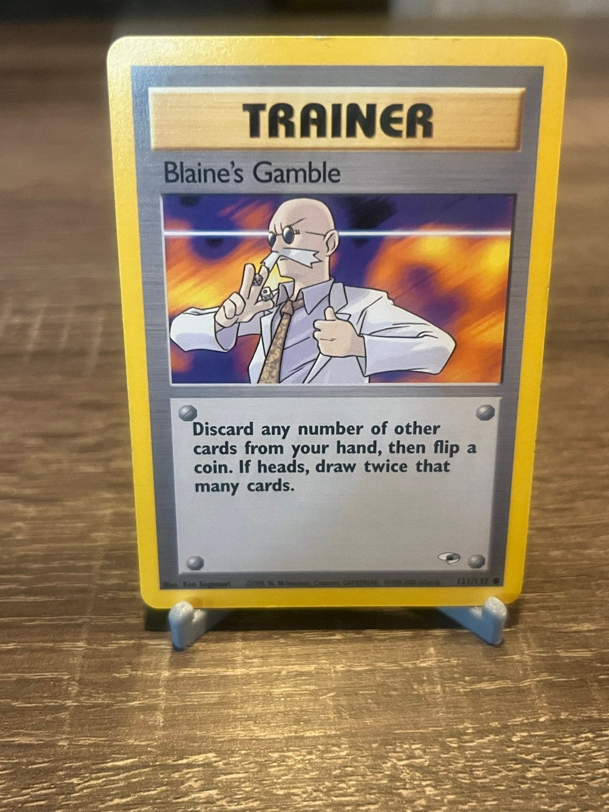 Blaine's Gamble (121/132) - Gym Heroes - EX, Ophalen of Verzenden, Gebruikt, Losse kaart