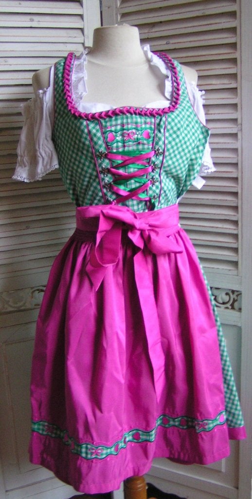 tiroler dirndl jurk schort en blouse maat 36 nr EE 530, Carnaval, Verzenden, Landhaus van C&A, Zo goed als nieuw