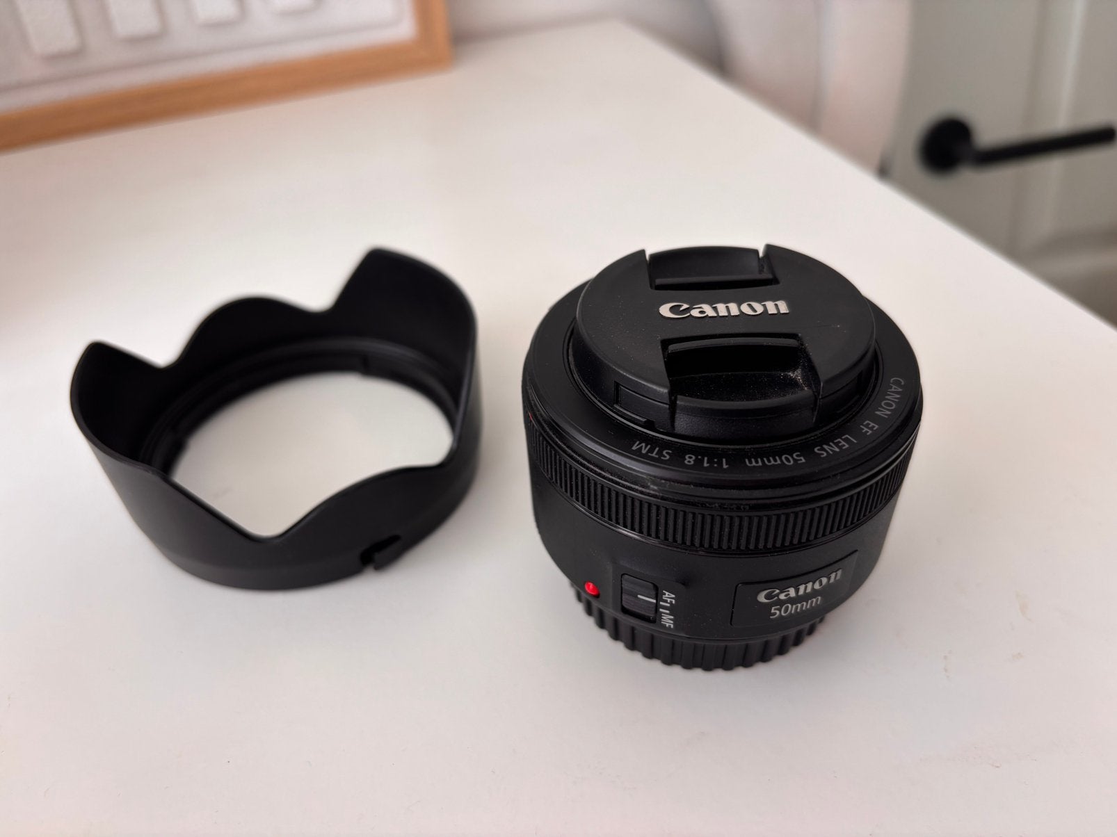 Canon EF 50mm f/1.8 STM, Audio, Tv en Foto, Fotografie | Lenzen en Objectieven, Ophalen of Verzenden, Zo goed als nieuw, Standaardlens