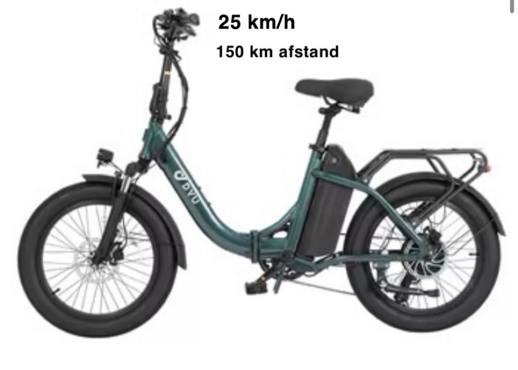 Elektrische vouwfiets - dyu d3f - C9 - A5 - opvouwbaar nieuw, Ophalen of Verzenden, Nieuw