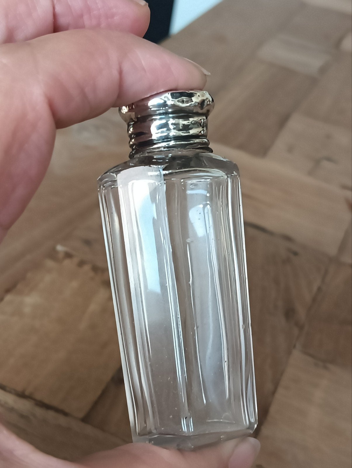 Antiek parfumflesje, zilver, Ophalen, Zilver