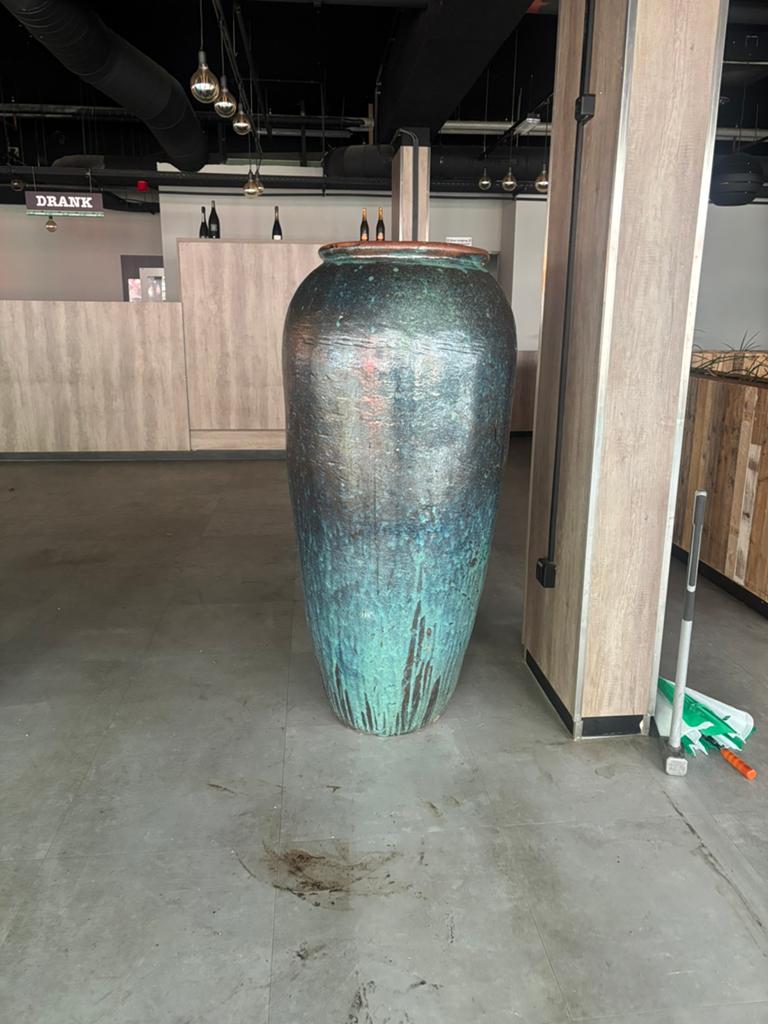 Grote Chinese vaas 160 cm hoog. Voor binnen. Mooi afgewerkt, Antiek en Kunst, Antiek | Vazen, Ophalen of Verzenden