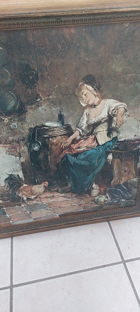 Gerard Diekmeis olieverf schilderij, Doek, Portret of Personen, Ophalen of Verzenden, Olieverf