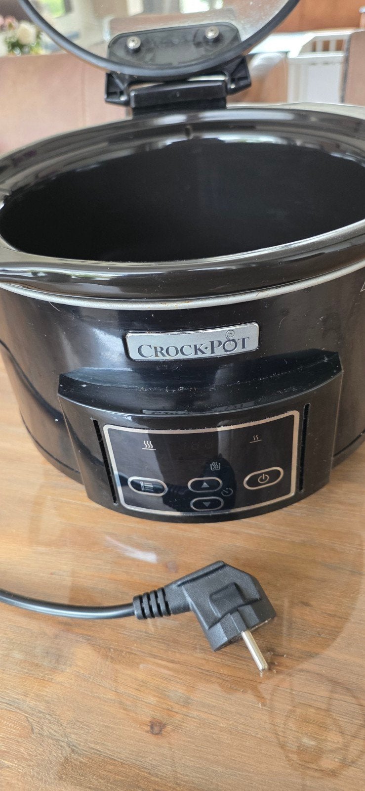 Crock-Pot Slowcooker - Zwart, Ophalen of Verzenden, Vaatwasmachinebestendig, Zo goed als nieuw