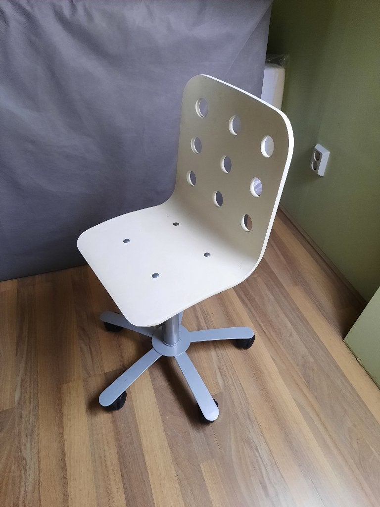 Bureaustoel IKEA - verstelbaar, Ophalen, Gebruikt, Wit, Bureaustoel