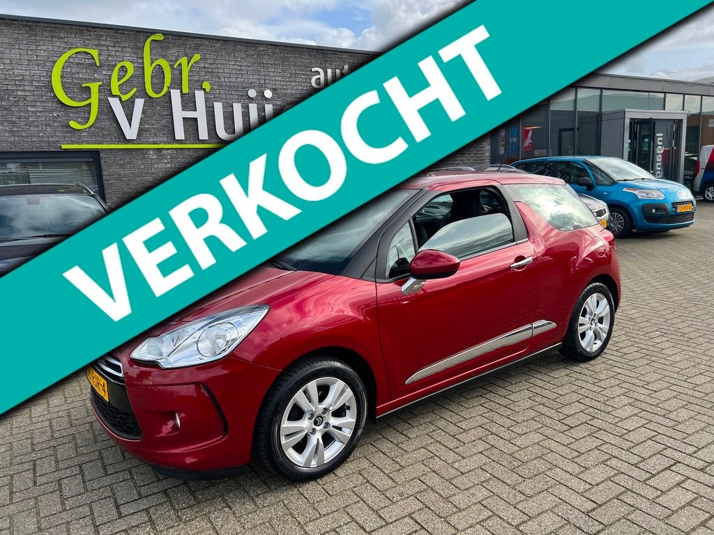 Citroen DS3 1.4 Chic. AIRC-118040KM, Voorwielaandrijving, Euro 5, Stof, Zwart