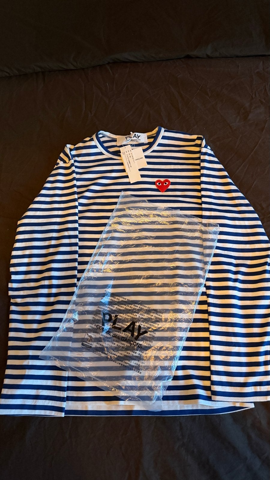 Comme des Garçons PLAY Longsleeve, Ophalen of Verzenden, Nieuw, Maat 52/54 (L), Blauw