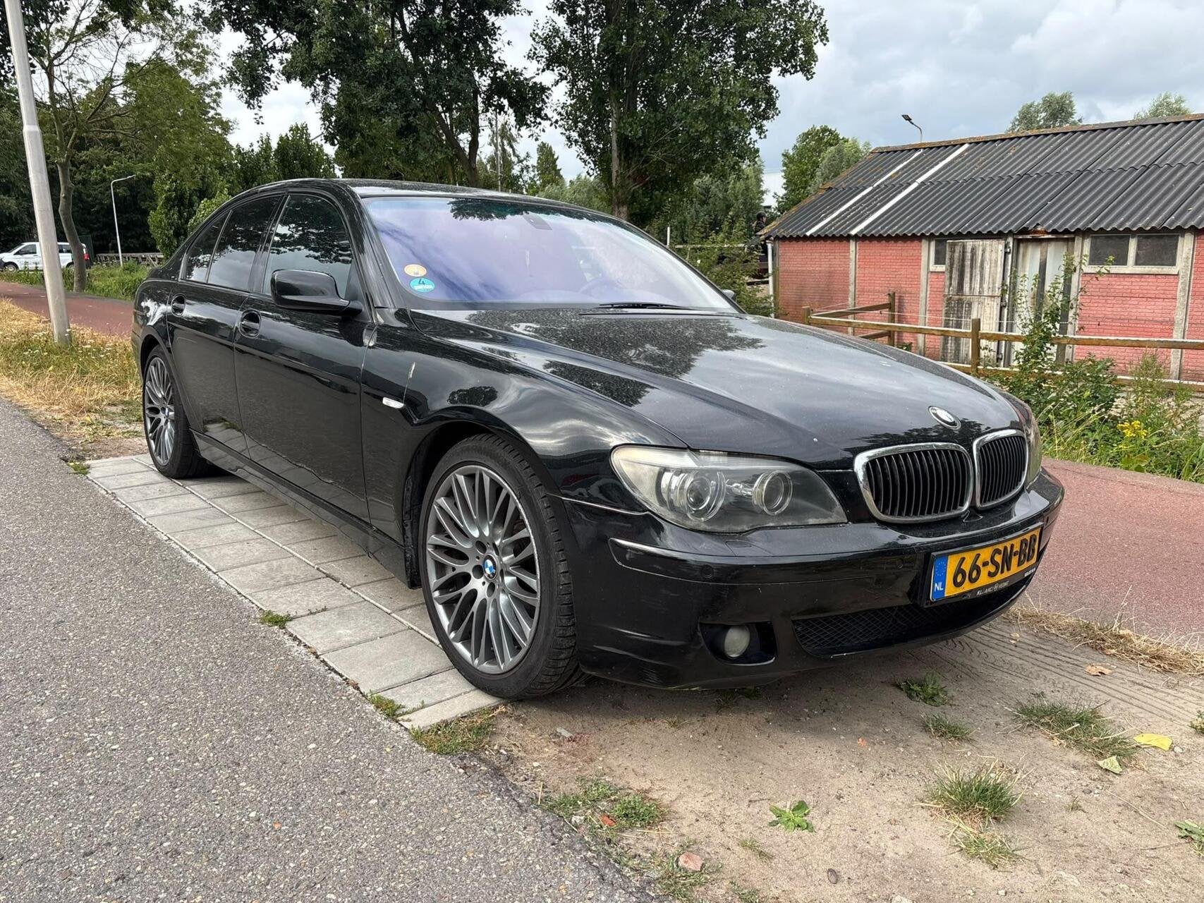 BMW 7-serie 730d Executive Airco Houtafwerking Panoramadak, Auto's, BMW, Automaat, Achterwielaandrijving, Gebruikt, Zwart