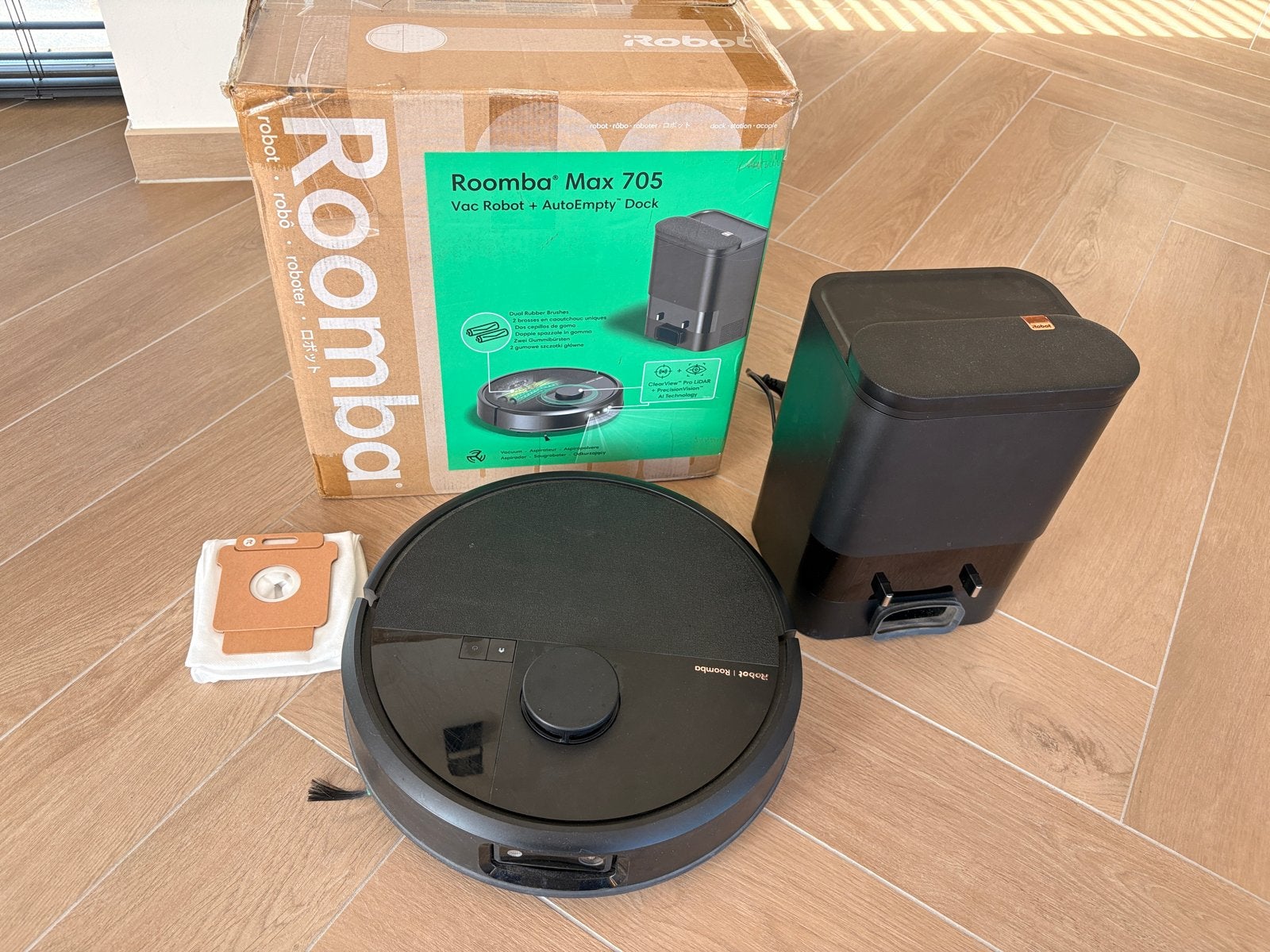 iRobot Roomba Max 705 Robotstofzuiger met AutoEmpty Dock, Witgoed en Apparatuur, IRobot, Ophalen of Verzenden, Zo goed als nieuw