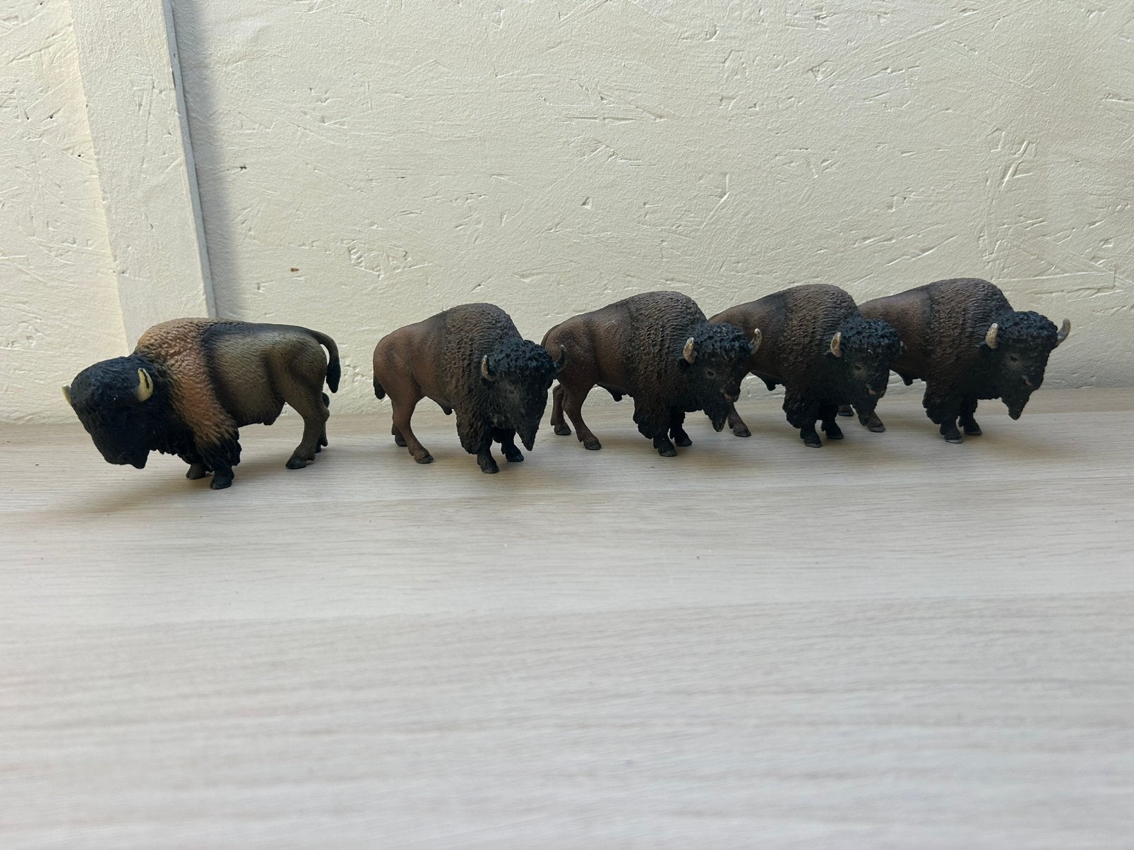 Schleich bizons, Verzamelen, Dierenverzamelingen, Ophalen of Verzenden, Zo goed als nieuw, Paard, Beeldje of Figuurtje