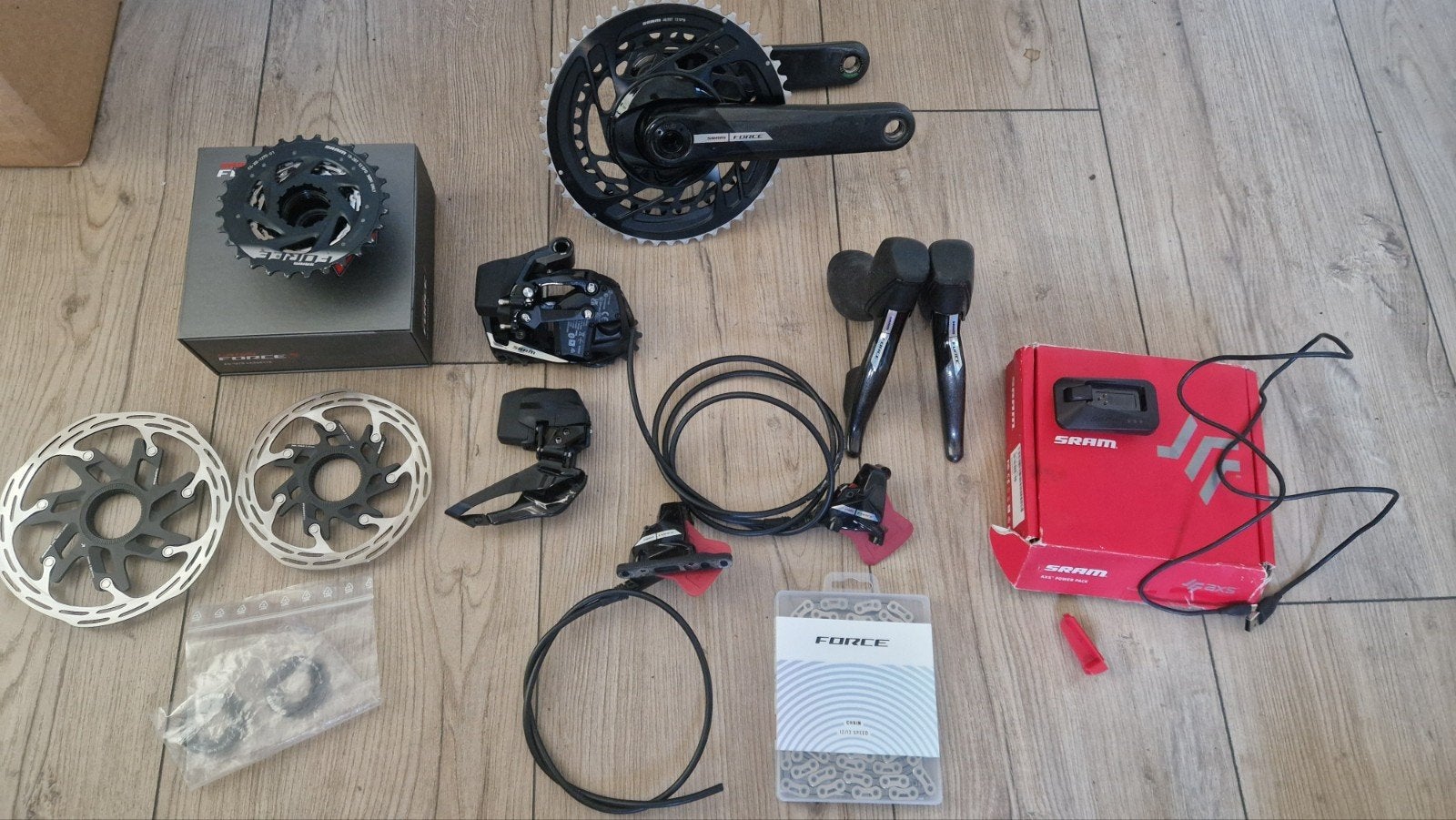 Sram Force Axs D2 12 spd groepset in zeer goede staat, Fietsen en Brommers, Fietsonderdelen, Ophalen of Verzenden