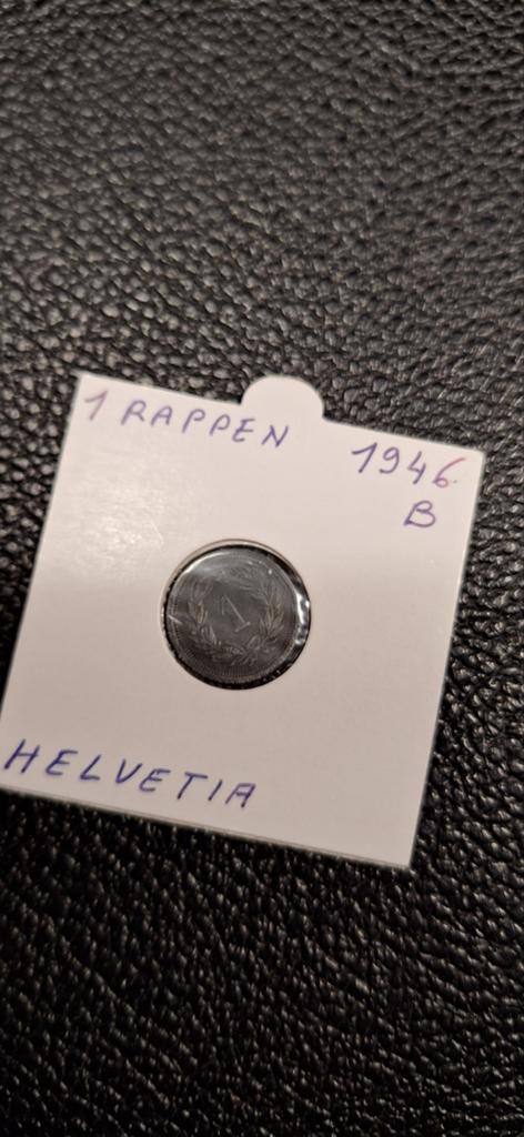 Zwitserland 1 rappen 1946, Ophalen of Verzenden, Overige landen