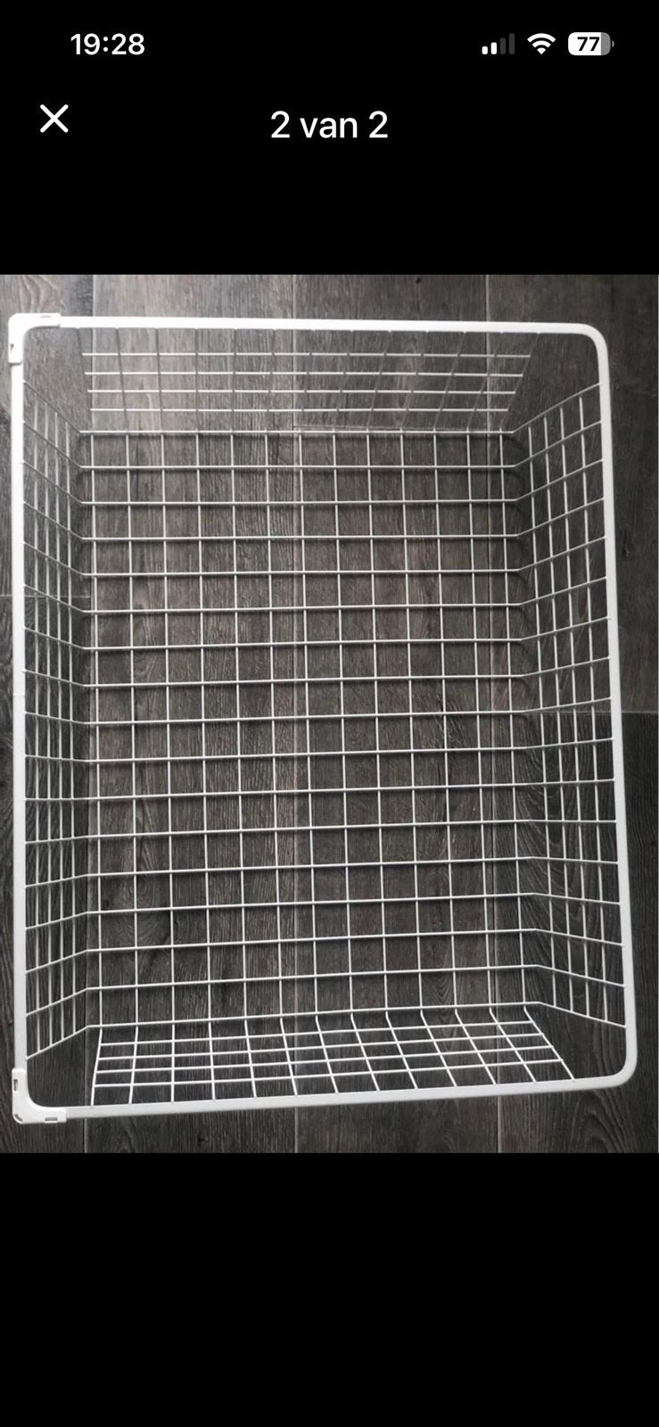Opberg manden van ikea 3 grote en 4 kleinere, Ophalen, Zo goed als nieuw, Rechthoekig, Kunststof