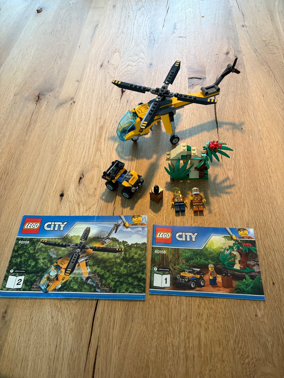 LEGO City Jungle Buggy en Helikopter (60158), Lego, Ophalen of Verzenden, Compleet, Complete set