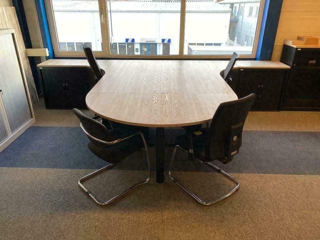 Duo opstelling wing bureaus scherpe setprijs!, Ophalen, Gebruikt, In hoogte verstelbaar, Duo-bureau