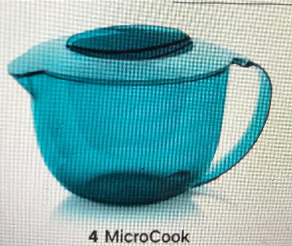 Tupperware Micro Cook Kan 1 Liter - Splinternieuw, Huis en Inrichting, Keuken | Tupperware, Ophalen of Verzenden, Nieuw, Blauw