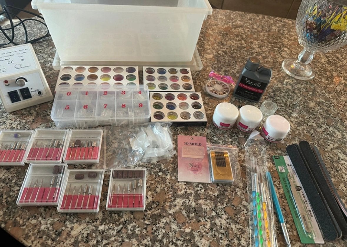Acrylnagel spullen, Sieraden, Tassen en Uiterlijk, Ophalen of Verzenden, Gebruikt, Overige kleuren, Handen en Nagels