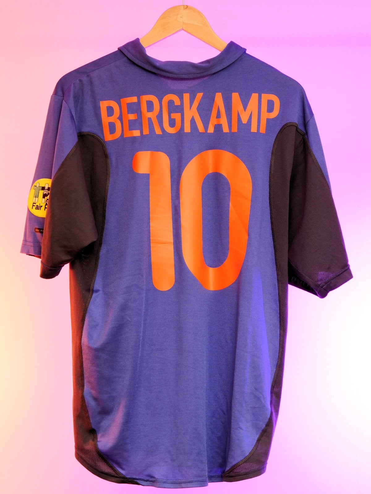 Nederland 1998 Uitshirt Bergkamp L, Ophalen of Verzenden, Zo goed als nieuw, Overige binnenlandse clubs, Shirt