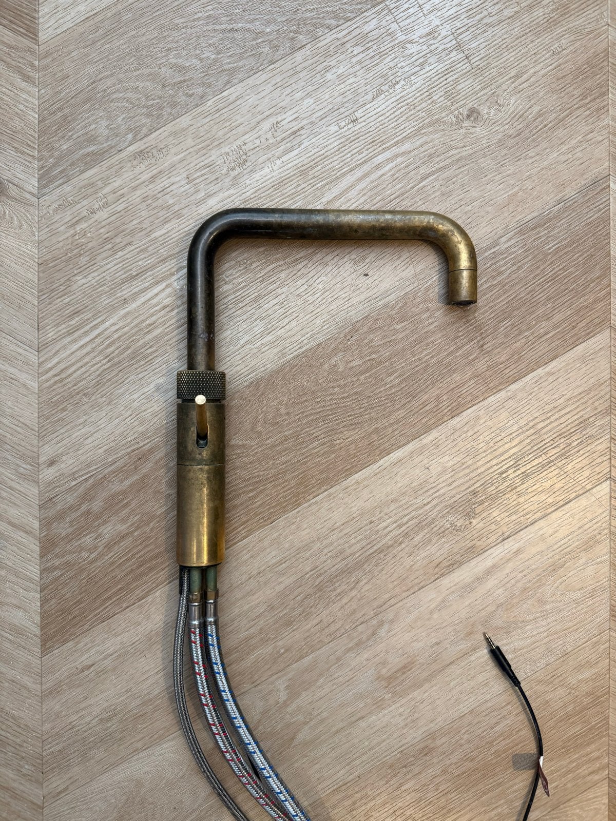 Quooker Fusion Square Patina Messing - voor onderdelen/repar, Gebruikt, Goud, Ophalen of Verzenden, Metaal