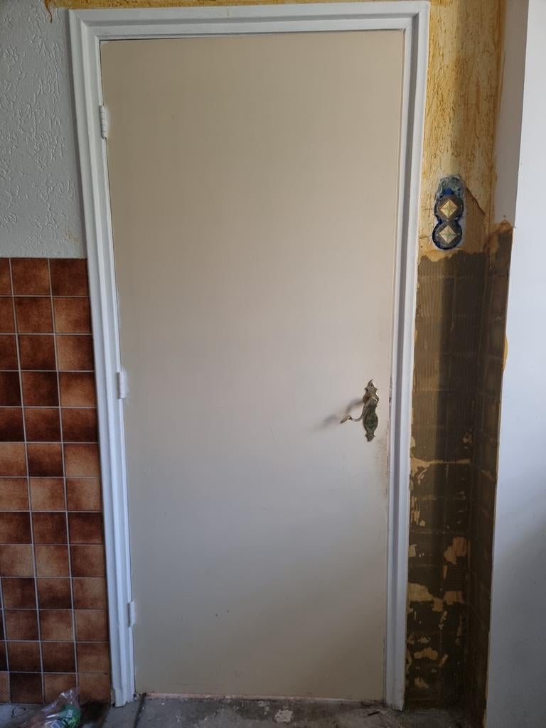 Stompe binnendeur 82x201 cm - Gratis af te halen, Ophalen, Gebruikt, Binnendeur, 200 tot 215 cm