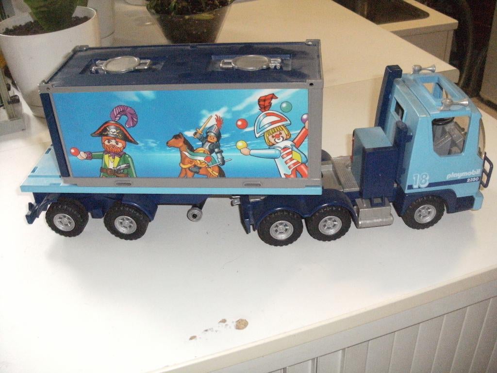 playmobil container truck misb, Ophalen of Verzenden, Zo goed als nieuw