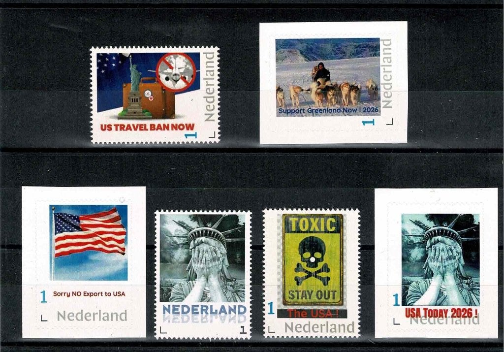 PPZ Anti ~ USA ~ Trump Postzegelpakket Persoonlijke zegels, Verzenden, Na 1940, Postfris