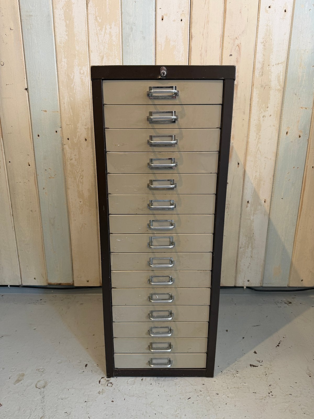 Vintage ijzeren ladekast - retro ladekastje, Ophalen, ., Zo goed als nieuw, .