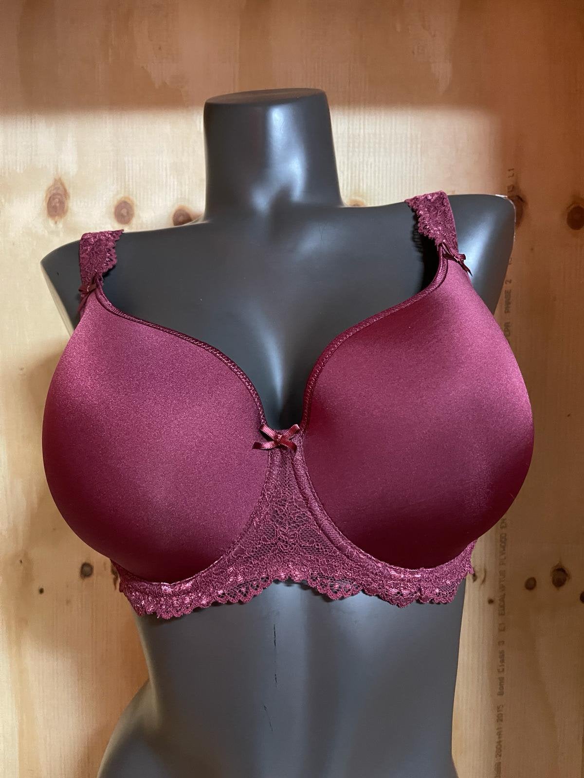Lingadore t shirt bh 85b uni fit plus bra, Verzenden, Rood, BH