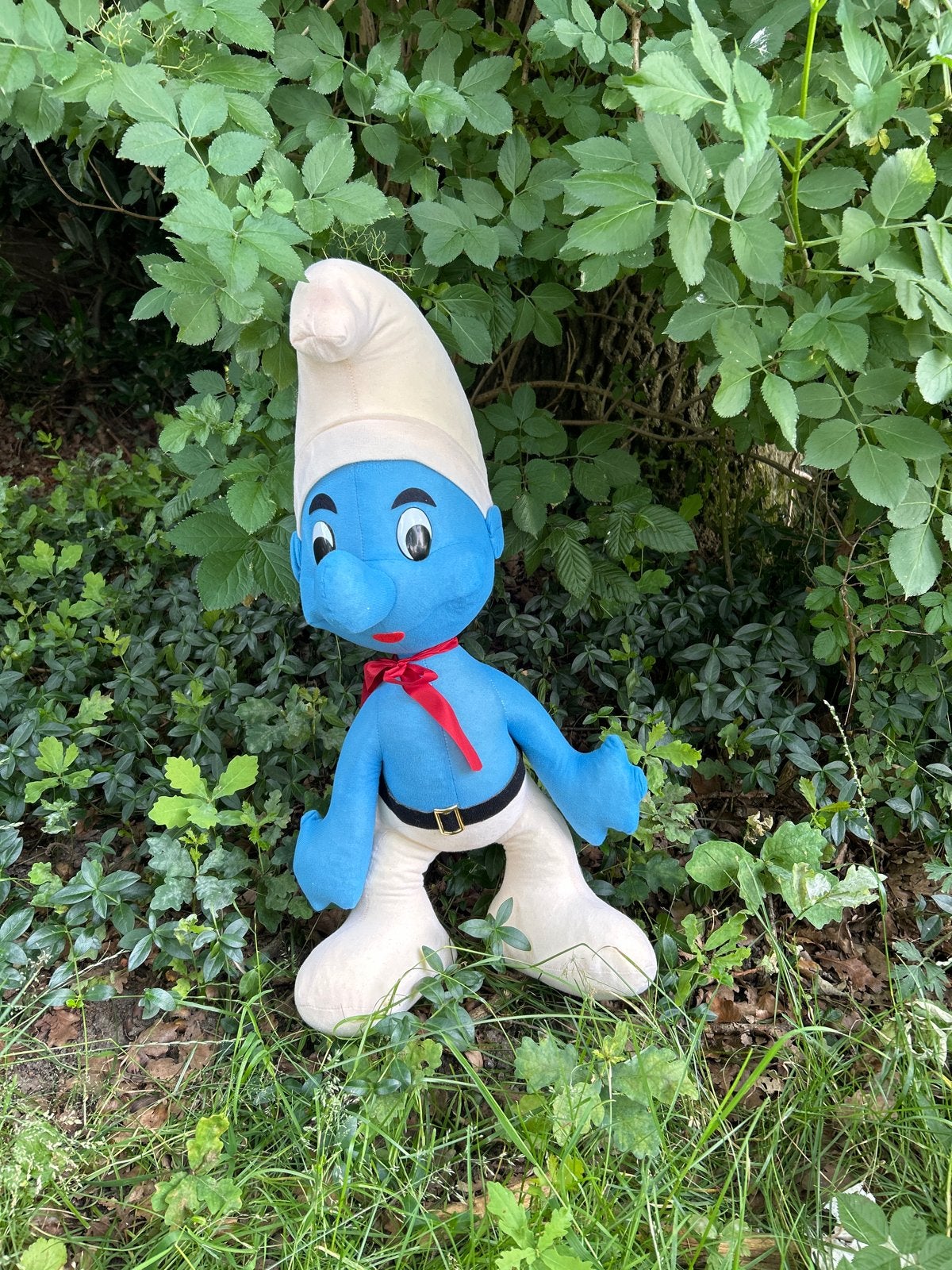 Vintage Smurf Knuffel - 70 cm - Zo goed als nieuw, Verzamelen, Smurfen, Ophalen of Verzenden, Zo goed als nieuw, Overige Smurfen