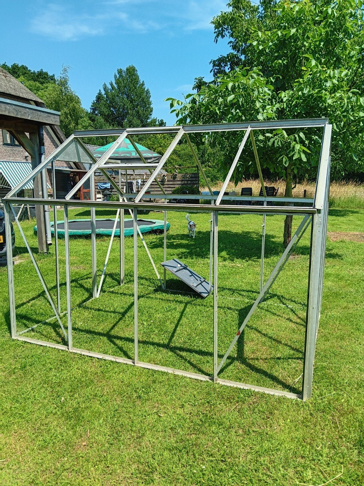 Tuinkas geraamte (glas niet inbegrepen), Tuin en Terras, Kassen, Ophalen, Gebruikt, Overige materialen, Kweekkas