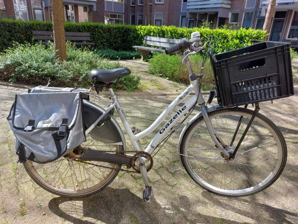 Gazelle fiets met 3 versnellingen en handremmen, Ophalen, Gebruikt, Velgrem, Versnellingen