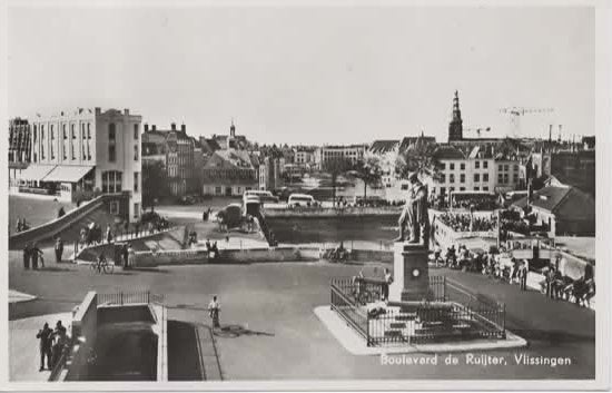Vlissingen Boulevard de Ruyter, Verzenden, 1940 tot 1960, Ongelopen, Zeeland