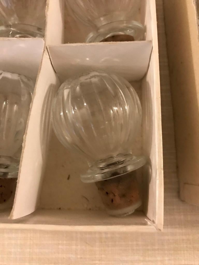 12 Kristallen fles doppen., Ophalen of Verzenden