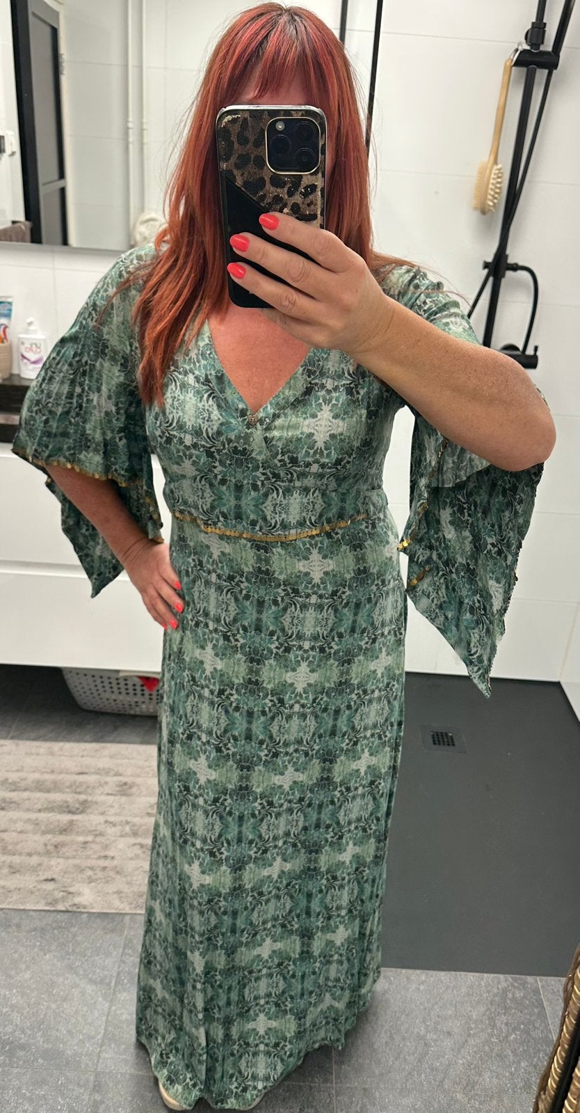 Prachtige boho ibiza jurk van isla ibiza bonita maat L, Kleding | Dames, Maat 38/40 (M), Nieuw, Ophalen of Verzenden, Onder de knie