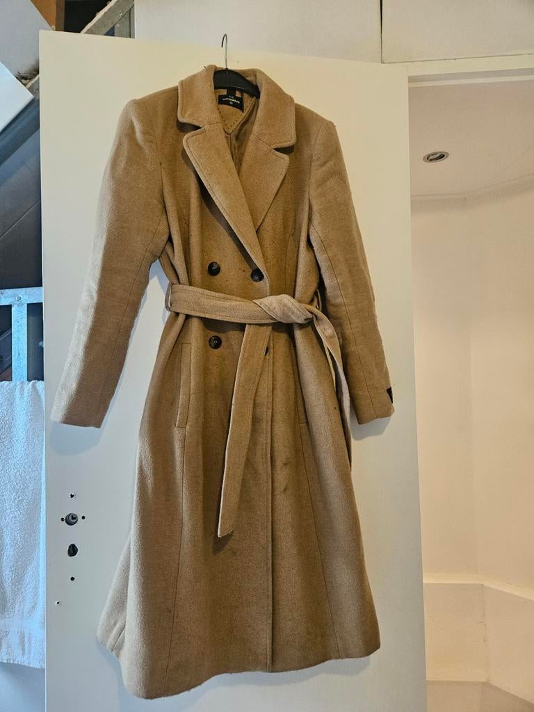 Trenchcoat winterjas C&A, Ophalen of Verzenden, Zo goed als nieuw, Beige
