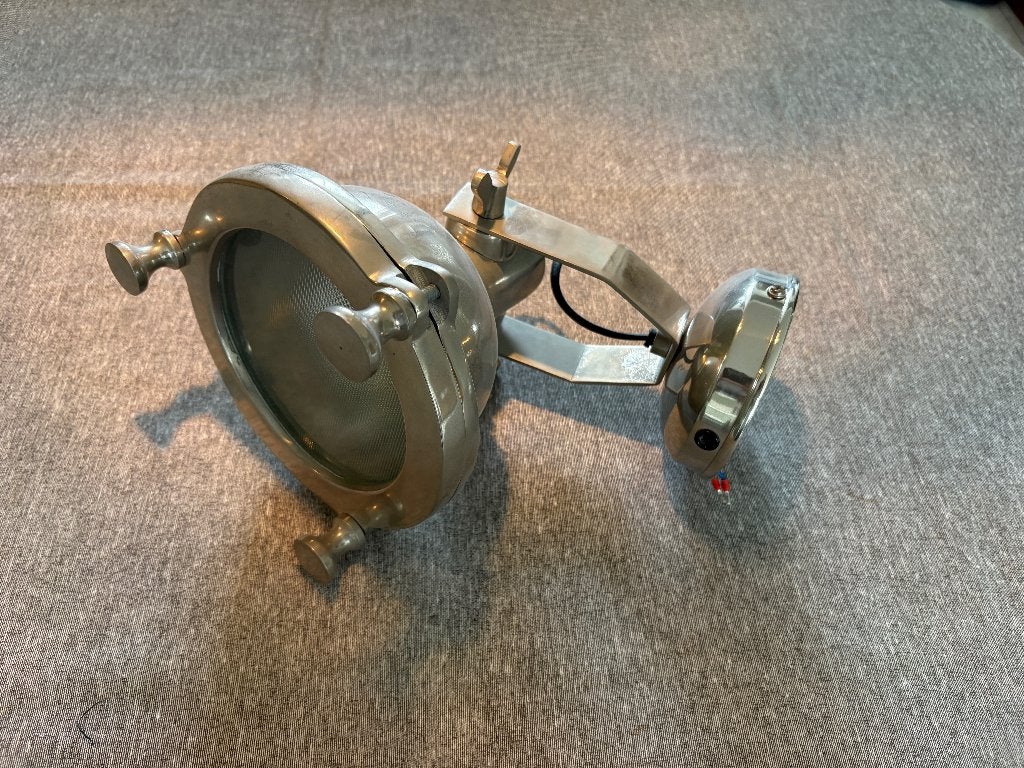 Vintage wandlamp zilver/chroom, Huis en Inrichting, Lampen | Wandlampen, Ophalen of Verzenden, Zo goed als nieuw, Metaal