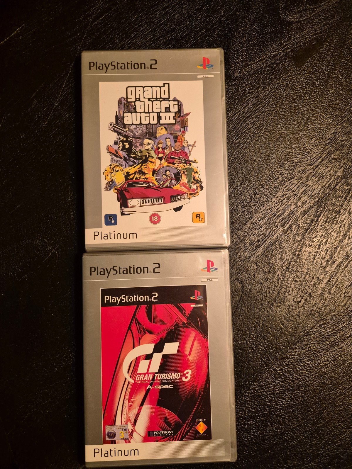 PS2 Games: Grand Theft Auto III & Gran Turismo 3 A-spec, Spelcomputers en Games, Ophalen of Verzenden, Gebruikt, Avontuur en Actie