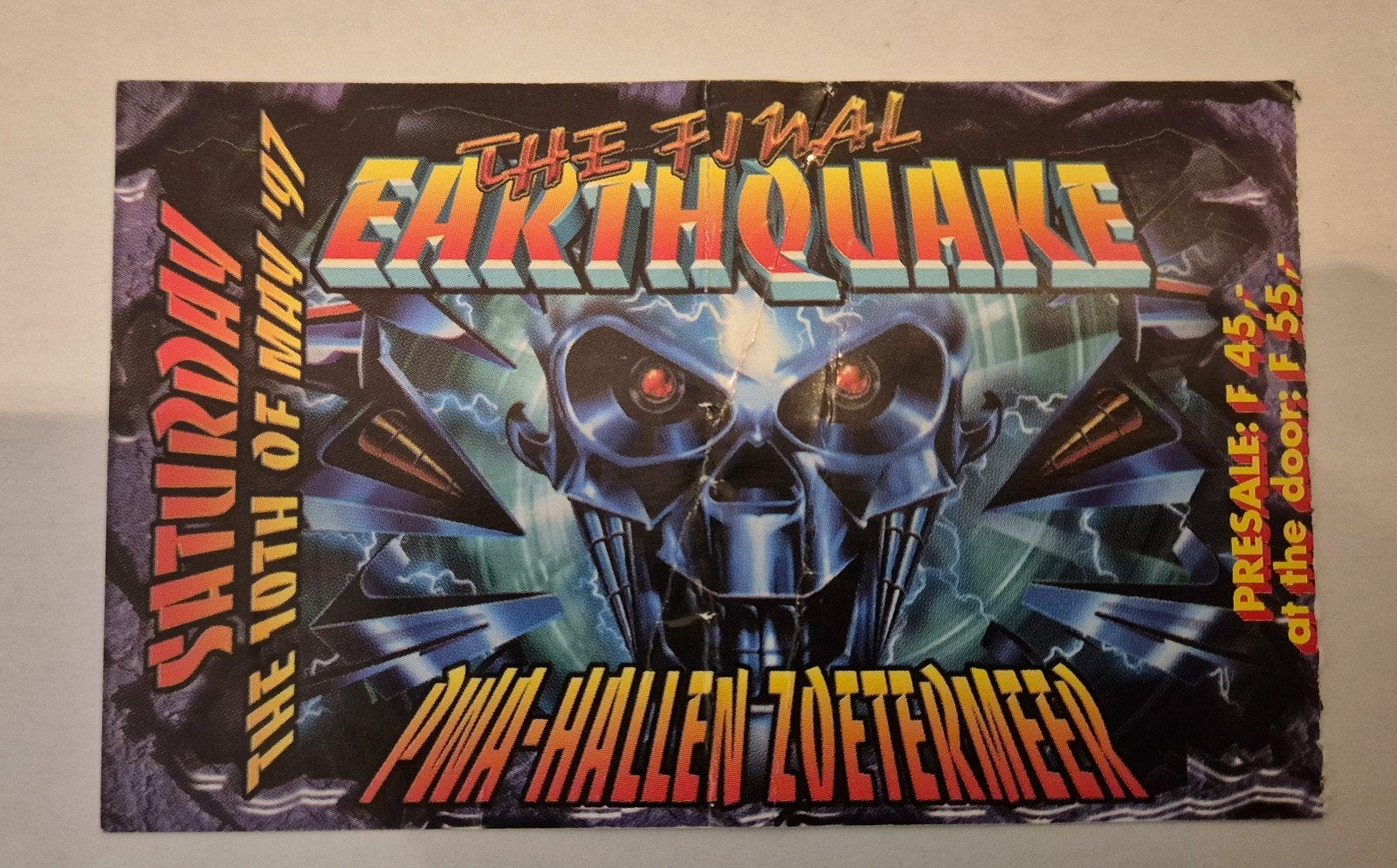 Earthquake ticket, Ophalen of Verzenden