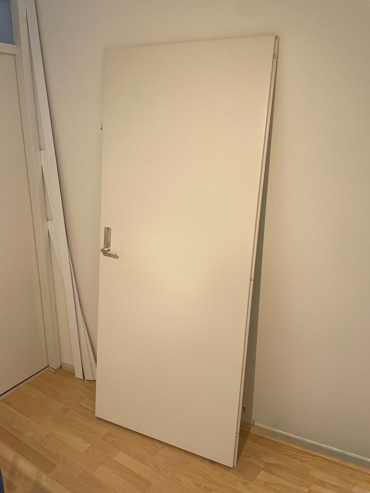 Witte brandvertragende binnendeur, Ophalen, Gebruikt, 80 tot 100 cm, Binnendeur