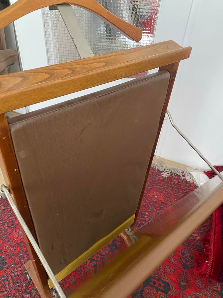 Vintage Kledingstoomer / Kapstok op wielen, Huis en Inrichting, Gebruikt, 100 tot 150 cm, Overige typen, Ophalen of Verzenden