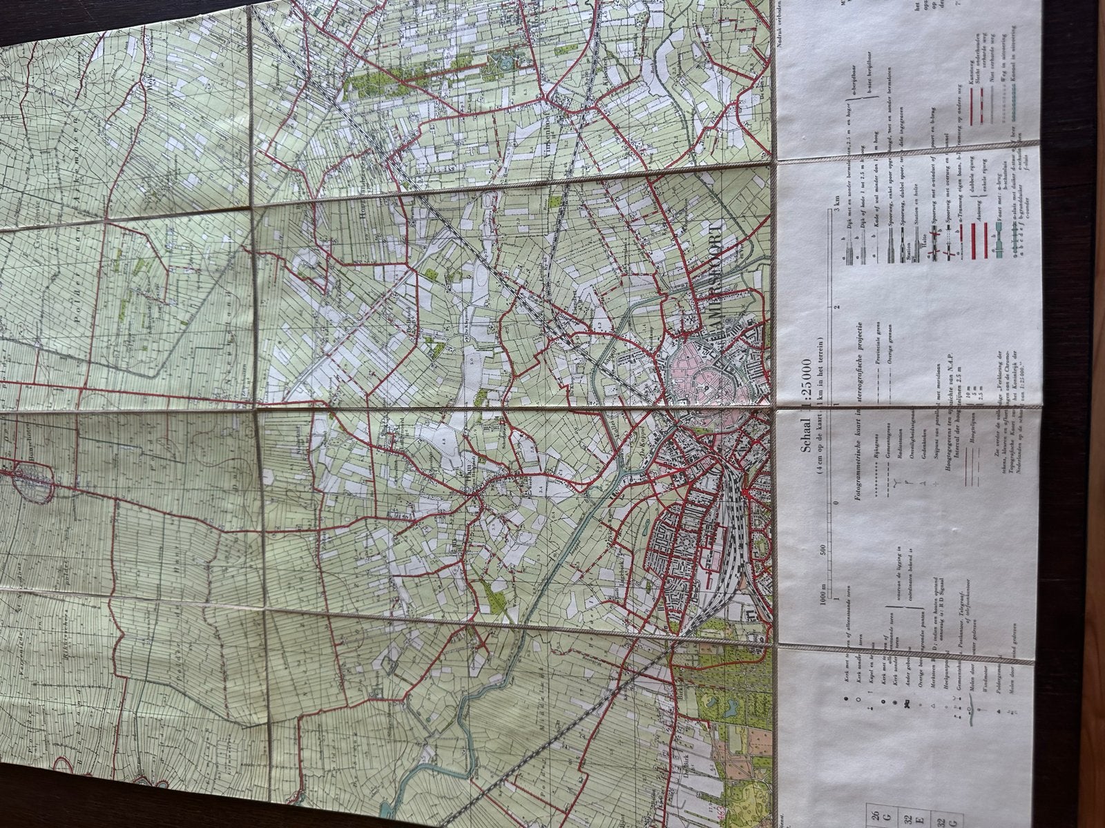 Oude landkaart Amersfoort en omgeving, Landkaart, 1800 tot 2000, Nederland, Ophalen