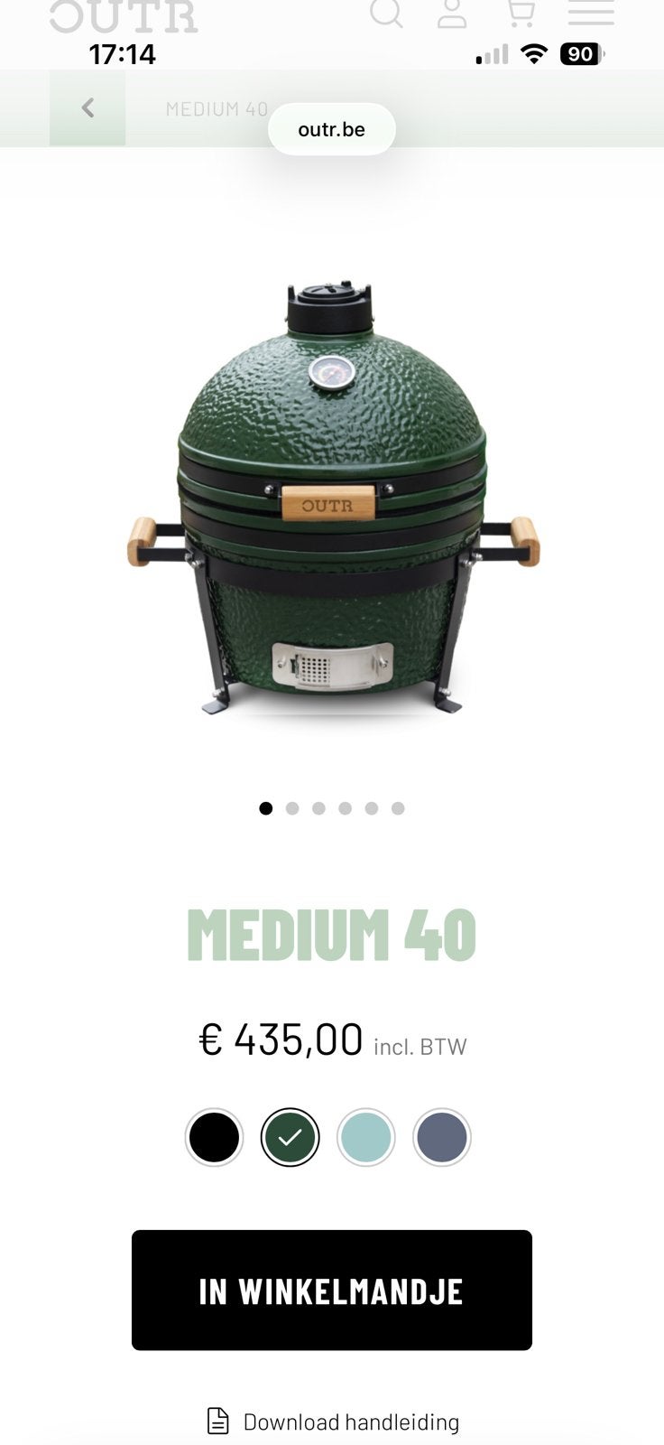 Kamado (merk: Outr), Ophalen, Nieuw, Met accessoires