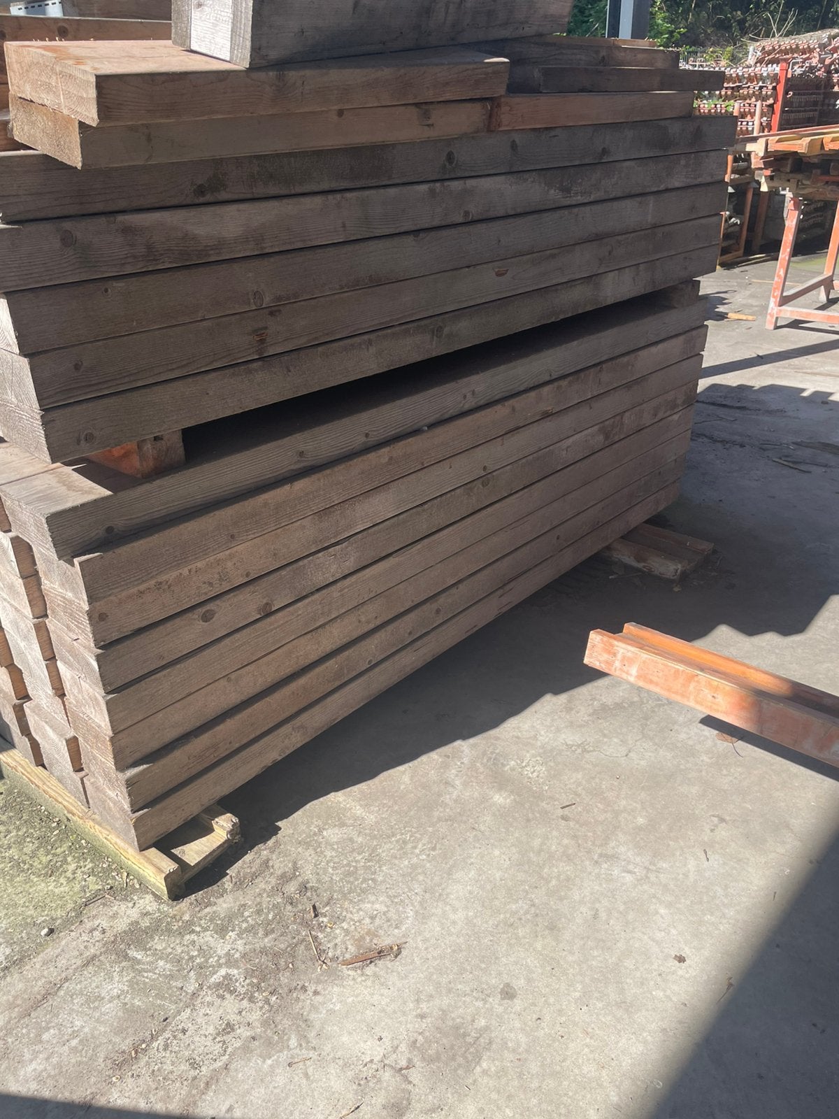 Vuren balken 195x95 mm, 240 lang, Ophalen, Zo goed als nieuw, Balk, Vuren