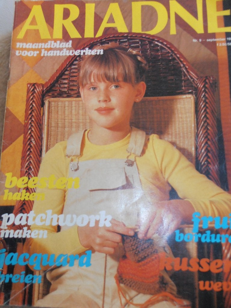 Ariadne handwerken september 1978, Boeken, Ariadne, Ophalen of Verzenden, Zo goed als nieuw, Overige onderwerpen
