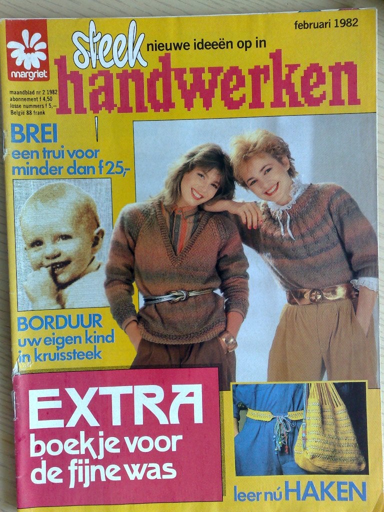10 x Handwerken steek jaargang 1982, Verzenden, Breien of Haken, Patroon of Boek