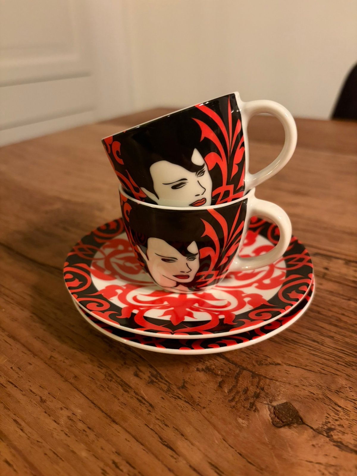 2 espressokopjes Ritzenhoff My little Darling z.g.a.n., Ophalen, Overige merken, Zo goed als nieuw, Overige stijlen