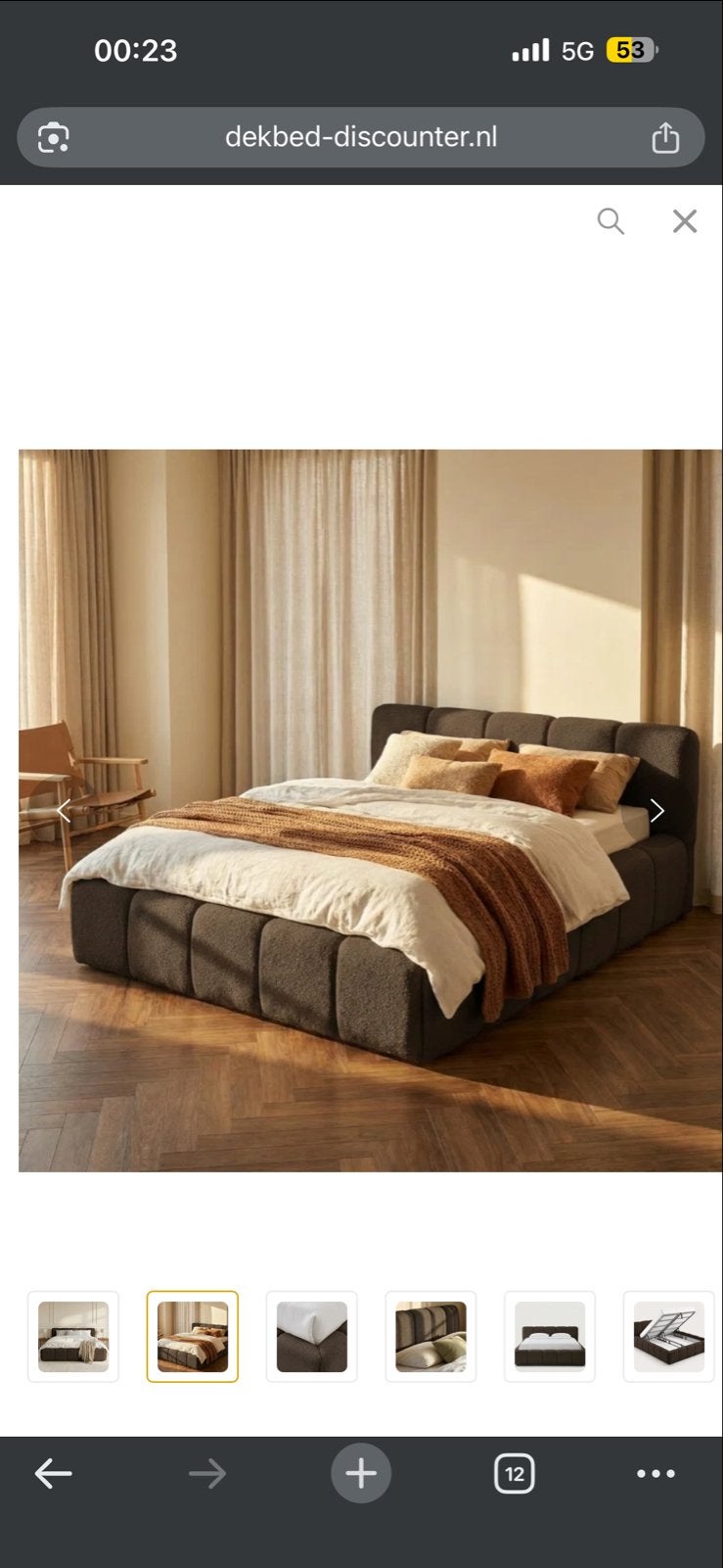 Foto 3 van Palermo Bruin Boxspring met opbergruimte en matras - 180x200