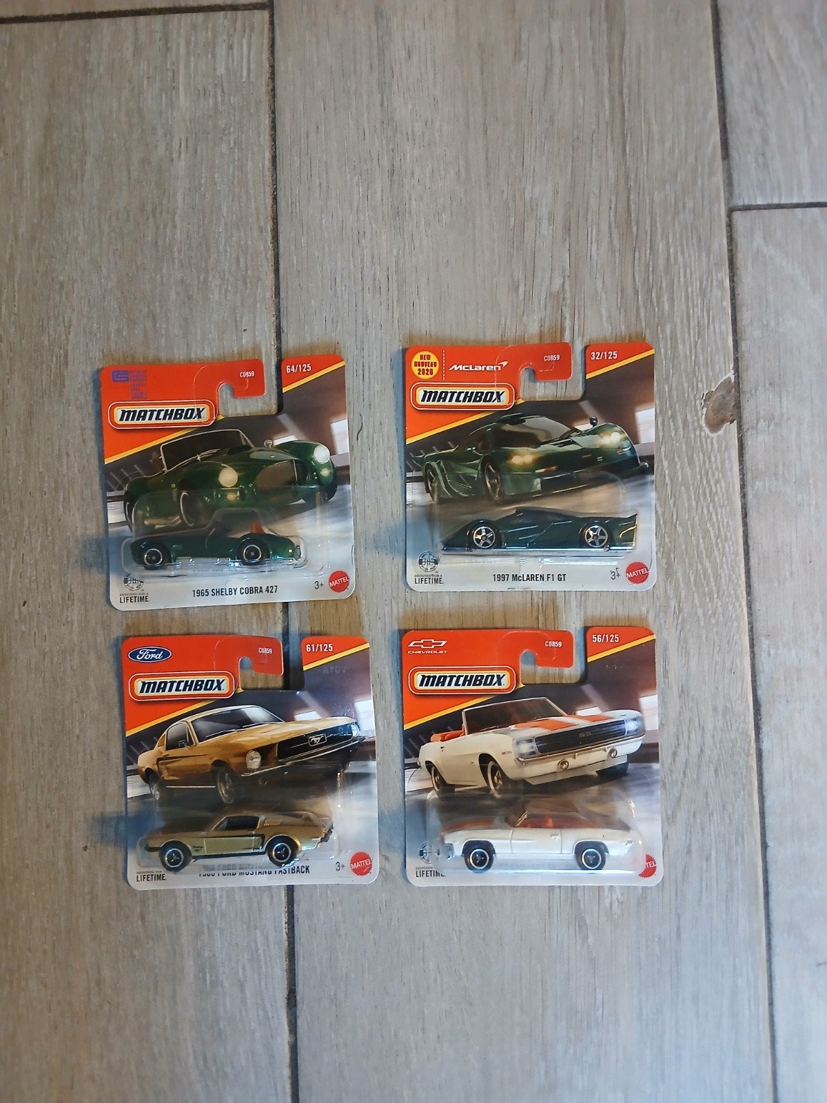 4x Matchbox auto's -  beschadigde verpakking, Ophalen of Verzenden, Zo goed als nieuw